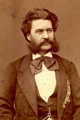 Johann Strauss fils, Photographie von Julius Gertinger (1873/74?)