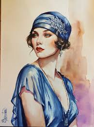 portrait par Helen Barenton _ Regards croisés sur l'aquarelle © Pétra Wauters