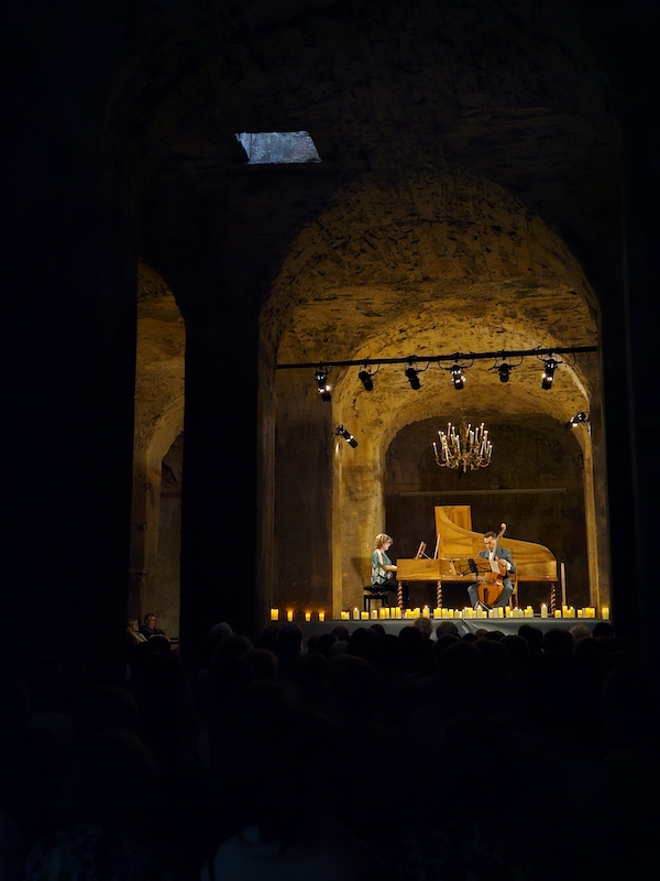 Céline Frisch & Juan Manuel Quintana / Les Concerts en Voûtes/ août 2025 © Lucie Donetta
