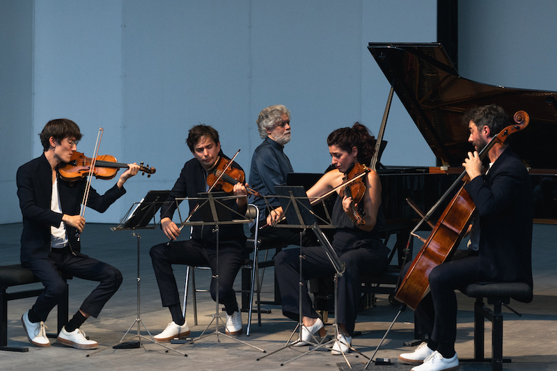 François-Frédéric Guy / Quatuor Hanson © Valentine Chauvin