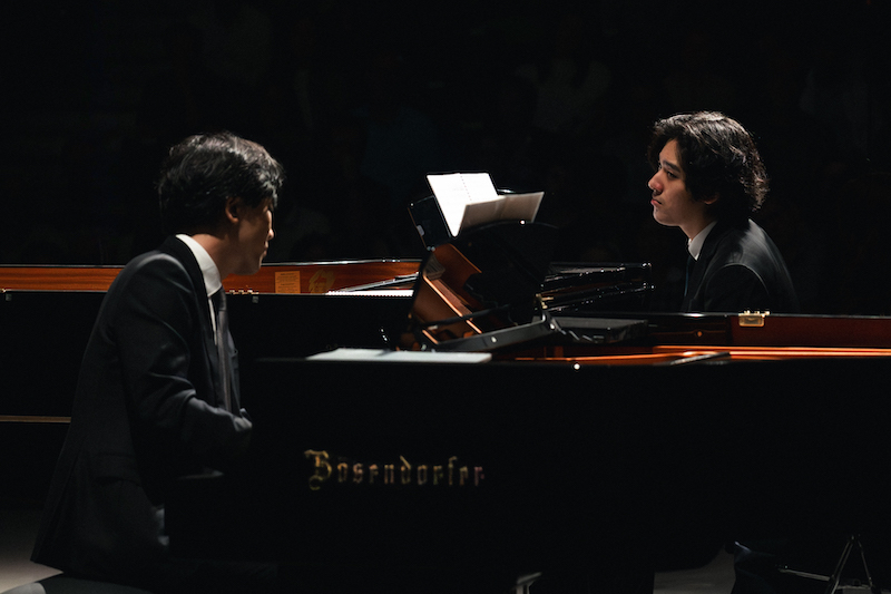 Yunchan Lim & Minsoo Sohn / La Roque d'Anthéron 2025 © Valentine Chauvin