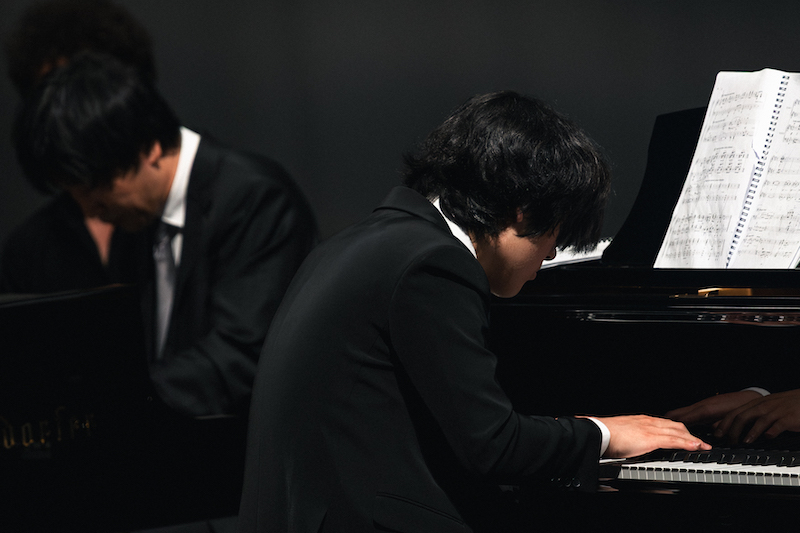 Yunchan Lim & Minsoo Sohn / La Roque d'Anthéron 2025 © Valentine Chauvin