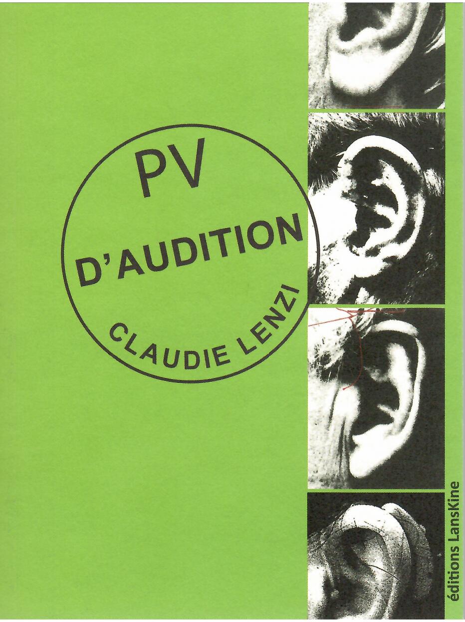 PV d'audition, éditions LansKIne, Claudie Lenzi