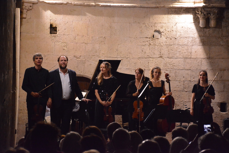 Quatuor Hernani / Jonas Vitaud / Julien Dieudegard © Festival Quatuors du Luberon
