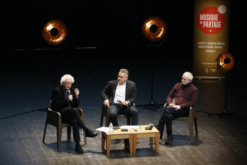 Bernard Foccroulle et Jacques Attali, table ronde mars 2026 Camp des Milles