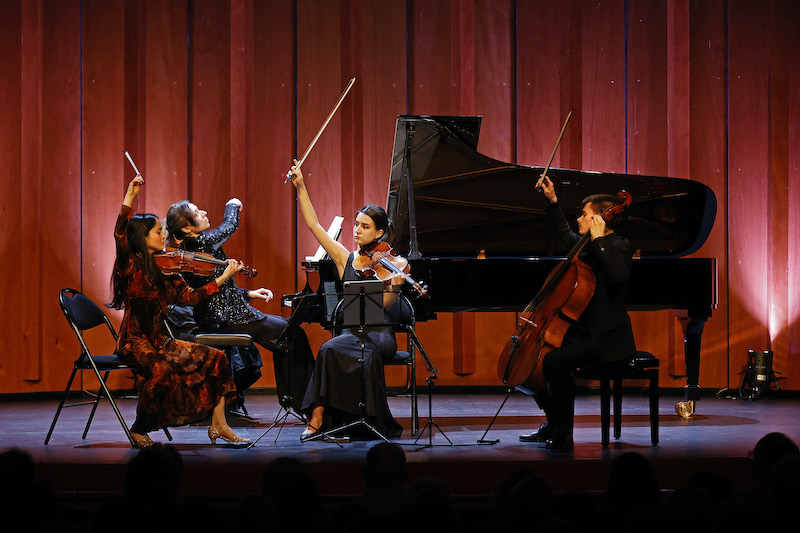 Génération @ Aix. Yulianna Avdeeva, piano et mentor. Iris Scialom, violon. Héloïse Houzé, alto. Krzysztof Michalski, violoncelle. Théâtre du Jeu de Paume. Aix-en-Provence. 06/04/2026. Photo Caroline Doutre / Festival de Pâques